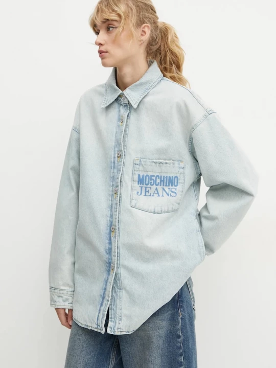 Obrázek produktu Moschino Jeans Džínová bunda Moschino Jeans modrá
