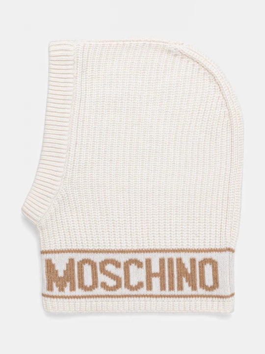 Obrázek produktu Moschino kapuce dámská s příměsí vlny béžová