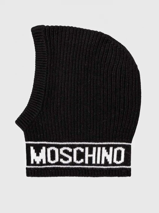 Obrázek produktu Moschino kapuce dámská s příměsí vlny černá