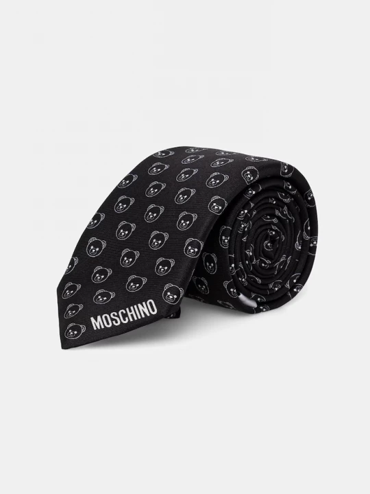 Obrázek produktu Moschino kravata pánská hedvábná černá