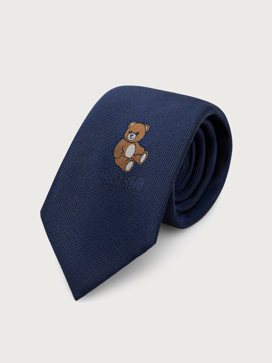 Obrázek produktu Moschino krawata pánská hedvábná námořnická modř