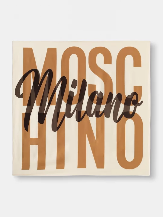 Obrázek produktu Moschino malý šátek dámský hedvábný béžová