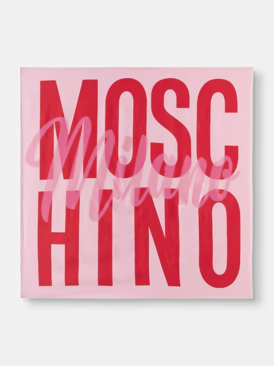 Obrázek produktu Moschino malý šátek dámský hedvábný růžová