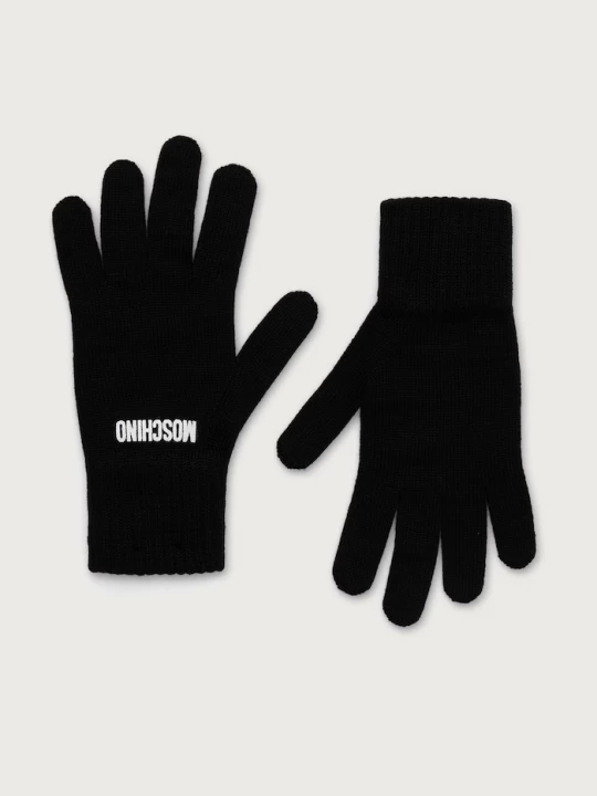 Obrázek produktu Moschino rukavice dámské s příměsí vlny černá