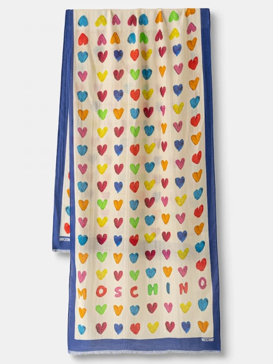 Obrázek produktu Moschino šál dámský s příměsí kašmíru béžová