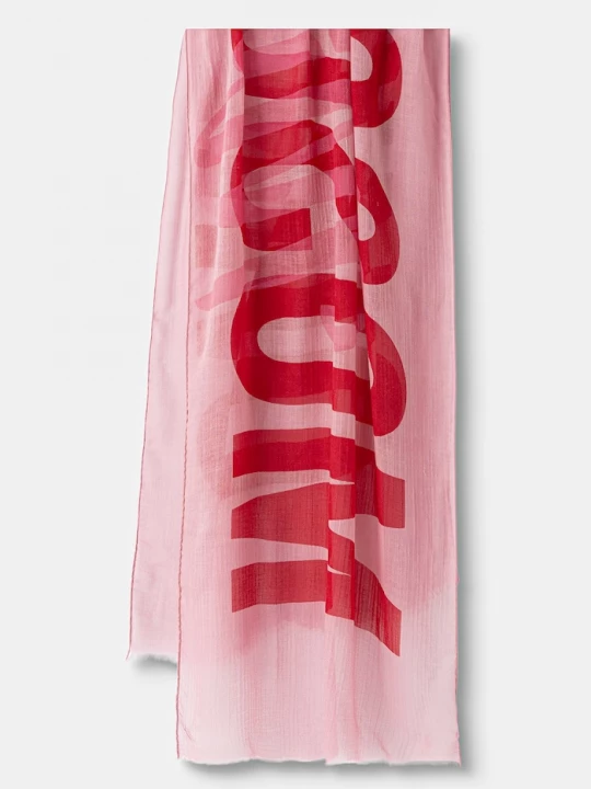 Obrázek produktu Moschino šál dámský vlněný růžová