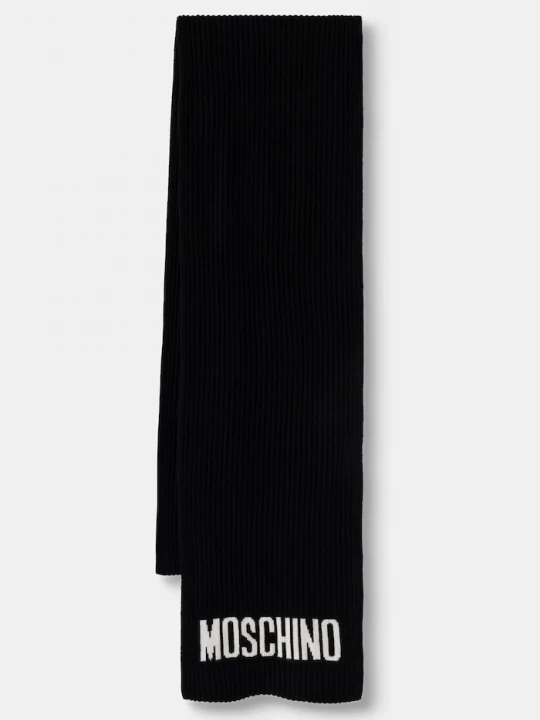 Obrázek produktu Moschino šála pánská s vlnou černá
