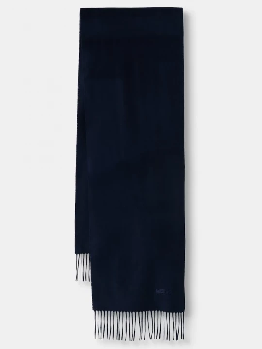 Obrázek produktu Moschino šála pánská z merino vlny námořnická modř