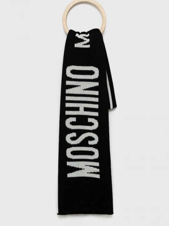 Obrázek produktu Moschino Šála s přídavkem vlny Moschino černá