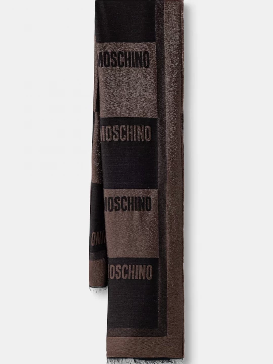 Obrázek produktu Moschino šála s vlnou hnědá