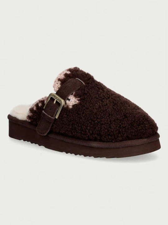 Obrázek produktu Mou pantofle dámské Curly Clog Eskimo hnědá