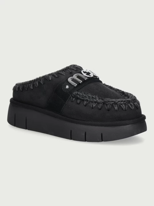 Obrázek produktu Mou pantofle dámské semišové Bounce Clog Metal Logo černá