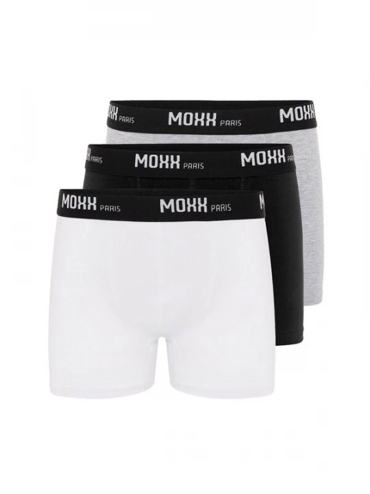 Obrázek produktu Moxx Paris Boxerky šedý melír / černá / bílá