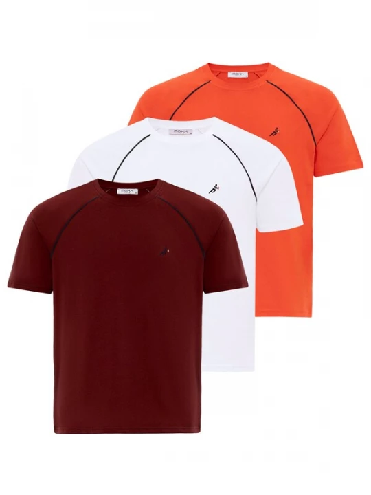 Obrázek produktu Moxx Paris Tričko  oranžová / bordó / černá / bílá