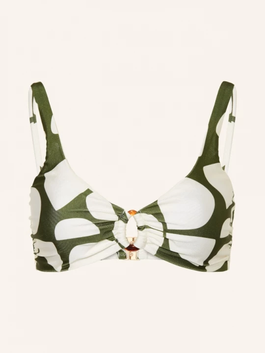 Obrázek produktu Mrs & Hugs Bralette Bikiny Top olivová / bílá