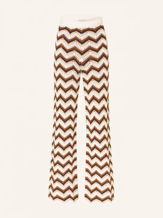 Obrázek produktu Mrs & Hugs Háčkované Kalhoty offwhite/brown