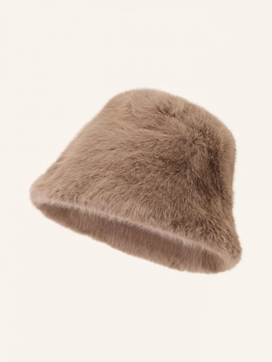 Obrázek produktu Mrs & Hugs Klobouček Typu Bucket Hat Mimi Z Umělé Kožešiny velbloudí