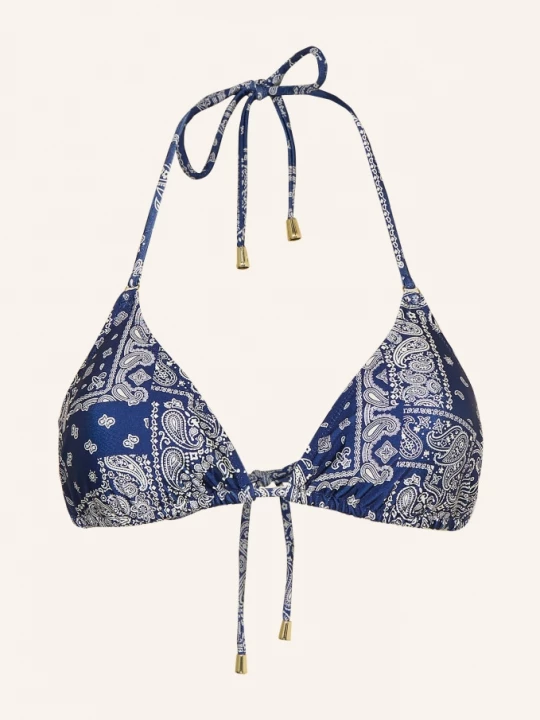 Obrázek produktu Mrs & Hugs Trojúhelníkové Bikiny tmavě modrá / krémová