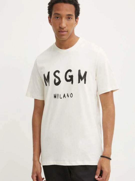 Obrázek produktu MSGM Bavlněné tričko MSGM béžová