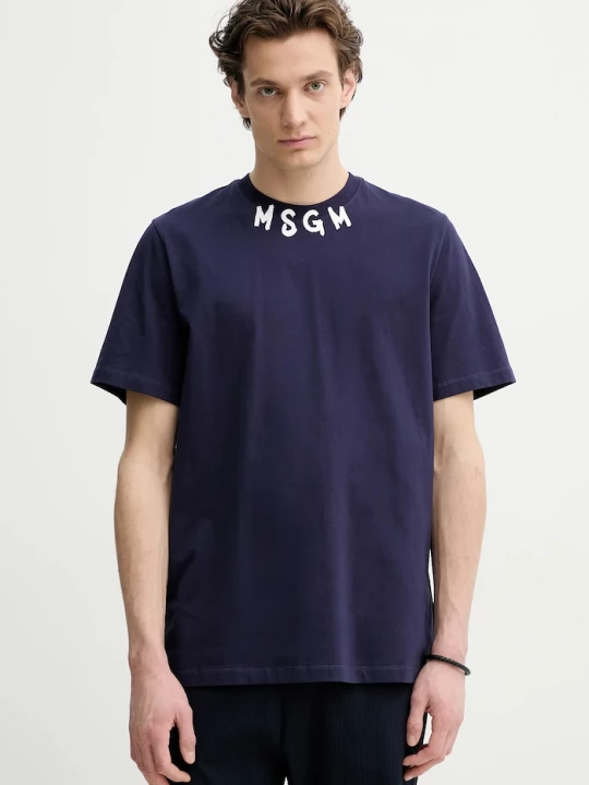 Obrázek produktu MSGM Bavlněné tričko MSGM fialová