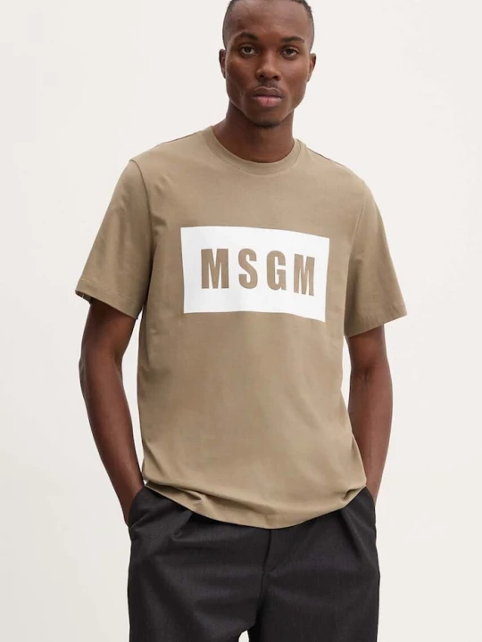 Obrázek produktu MSGM Bavlněné tričko MSGM zelená