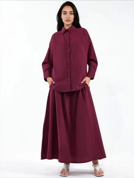 Obrázek produktu MSN Collection Domácí oblečení burgundská červeň