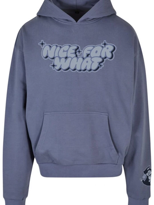 Obrázek produktu MT Upscale Mikina 'Nice for what'  opálová / chladná modrá / černá