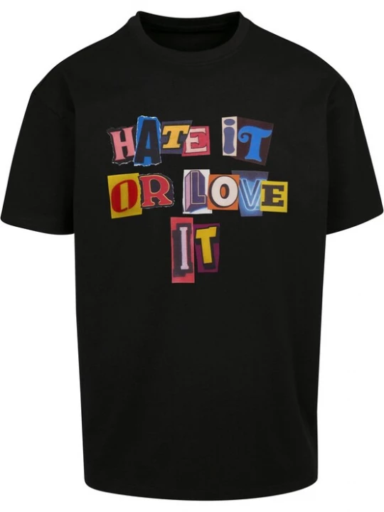 Obrázek produktu MT Upscale Tričko 'Hate it or Love it'  mix barev / černá