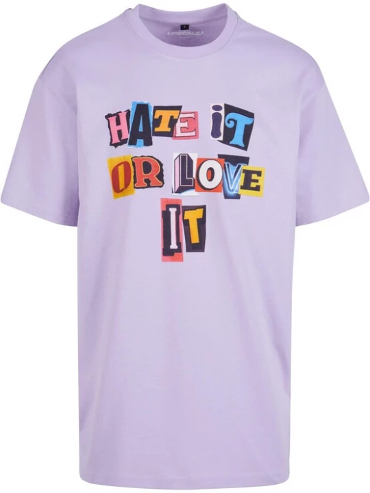 Obrázek produktu MT Upscale Tričko 'Hate it or Love it'  modrá / žlutá / světle fialová / oranžová / černá
