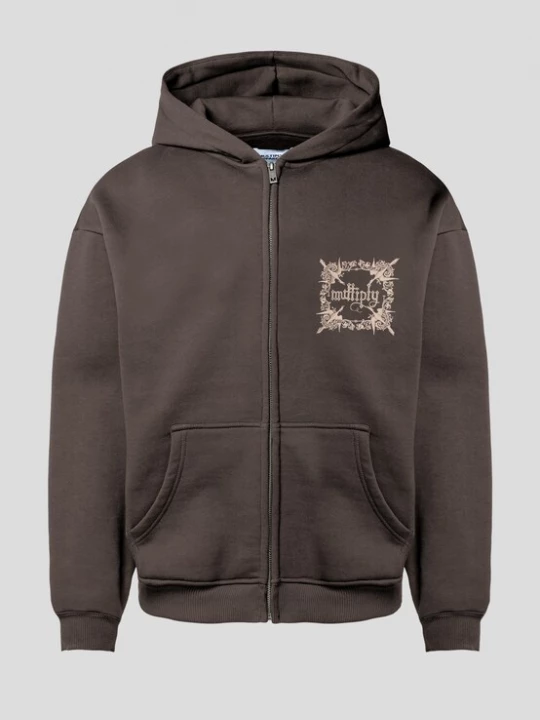 Obrázek produktu Multiply Apparel Mikina 'Regalia'  béžová / tmavě hnědá