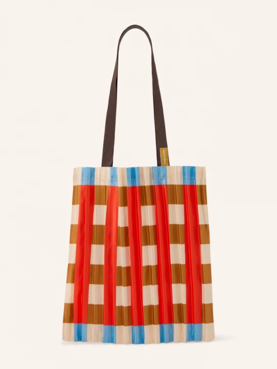 Obrázek produktu Multitudes Shopper koňaková / režná / červená