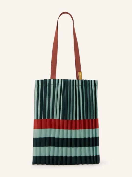 Obrázek produktu Multitudes Shopper tmavě zelená / tmavě červená / mátová