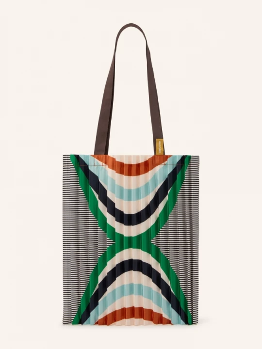 Obrázek produktu Multitudes Shopper zelená / režná / tmavě modrá