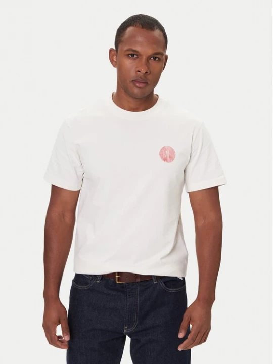 Obrázek produktu Mustang T-Shirt Akron 1016869 Écru Relaxed Fit Krémová