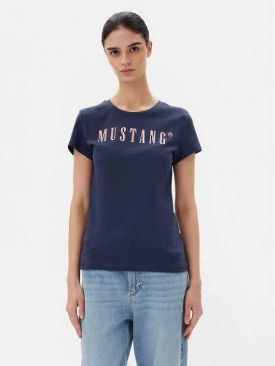Obrázek produktu Mustang T-Shirt Loa 1016146 Modrá Slim Fit
