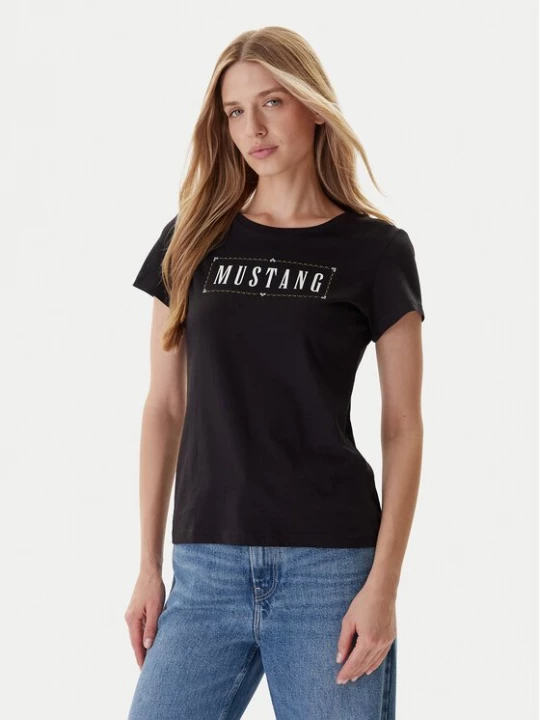 Obrázek produktu Mustang T-Shirt Loa 1016754 Černá Slim Fit