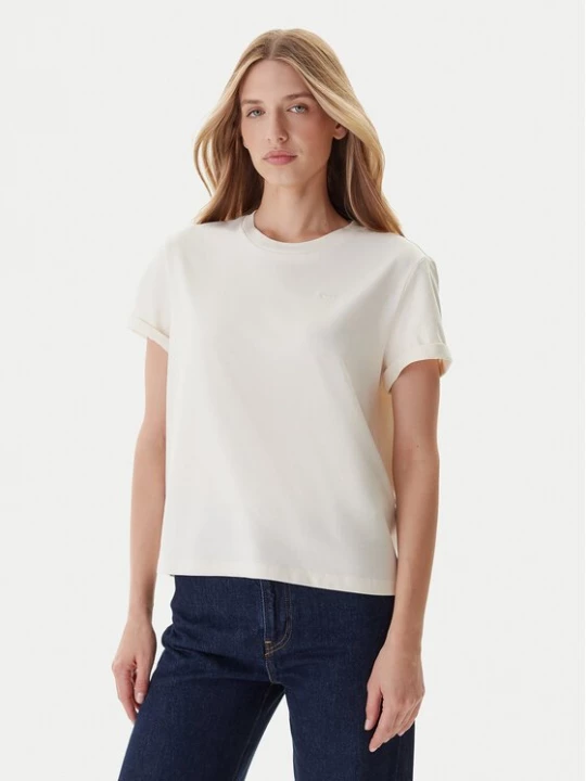 Obrázek produktu Mustang T-Shirt Monroe 1016755 Écru Relaxed Fit Krémová