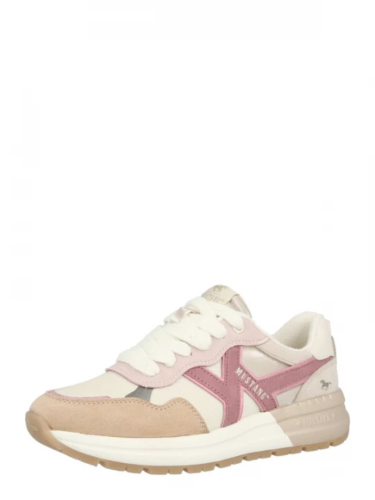 Obrázek produktu MUSTANG Tenisky velbloudí / světle béžová / magenta / růže