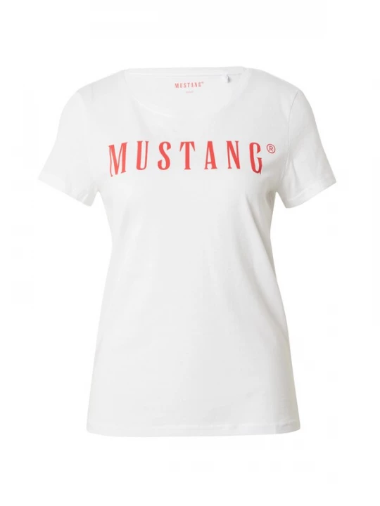 Obrázek produktu MUSTANG Tričko 'Alma'  krvavě červená / bílá