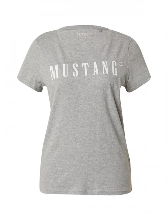 Obrázek produktu MUSTANG Tričko 'Alma'  šedý melír / bílá