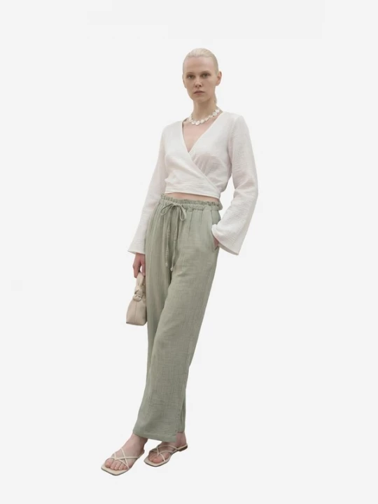 Obrázek produktu My fashion Kalhoty světle zelená