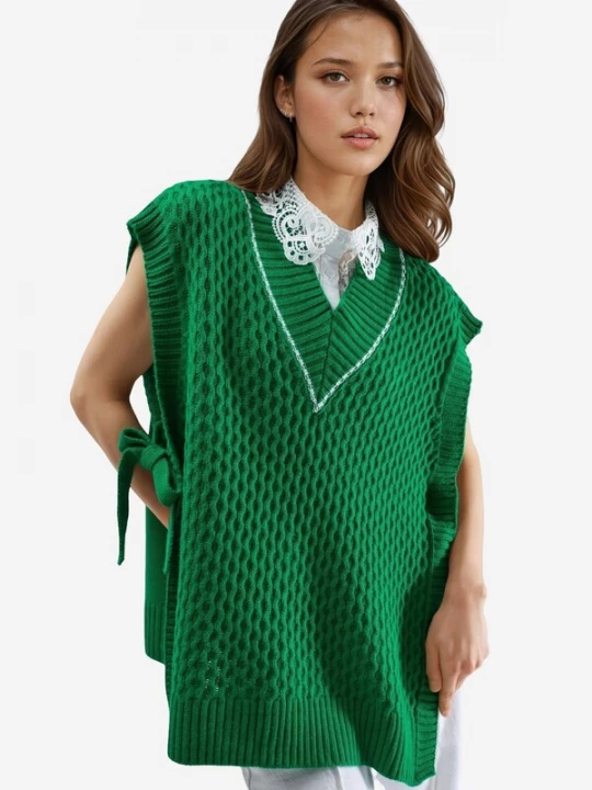 Obrázek produktu My fashion Pletená vesta 'Pullunder' zelená