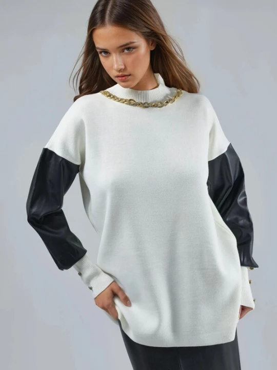 Obrázek produktu My fashion Svetr černá / bílá