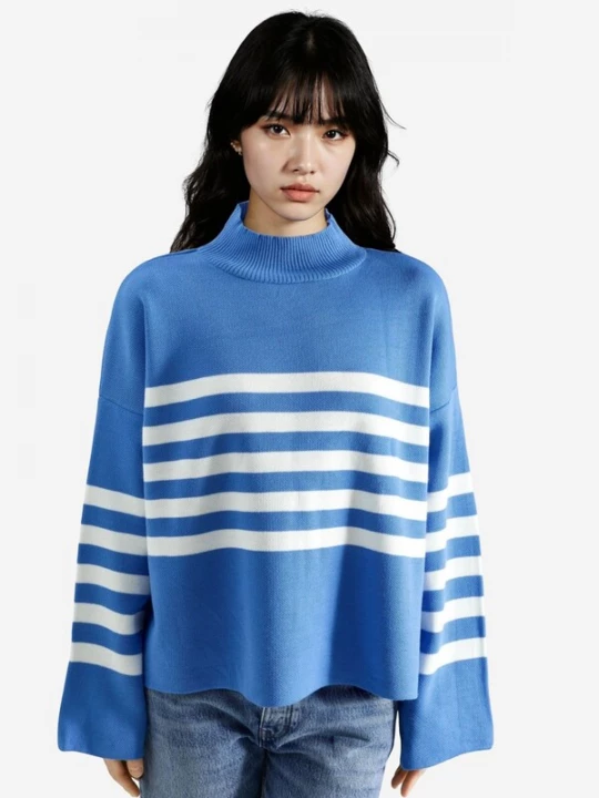 Obrázek produktu My fashion Svetr 'Pullover' azurová modrá
