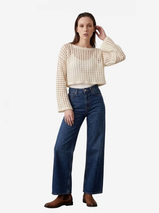 Obrázek produktu My fashion Top 'Strickoberteile' krémová