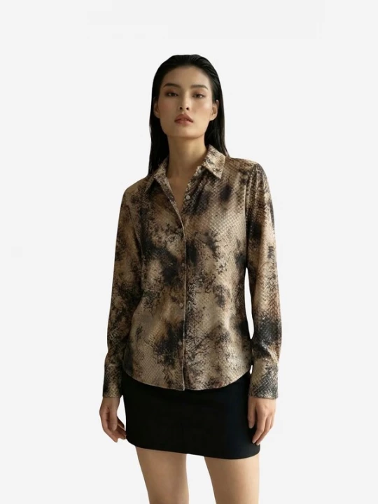 Obrázek produktu My fashion Tričko béžová / velbloudí / černá