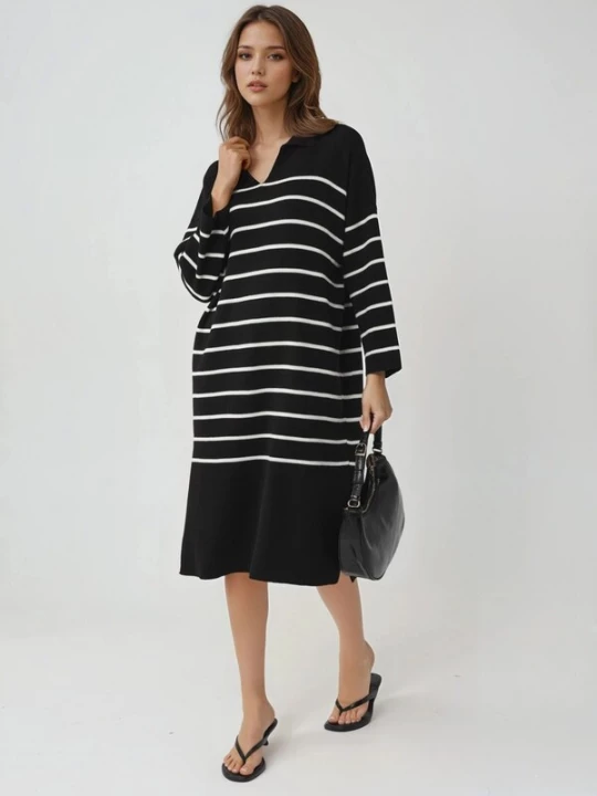Obrázek produktu My fashion Úpletové šaty 'Strickkleider' černá