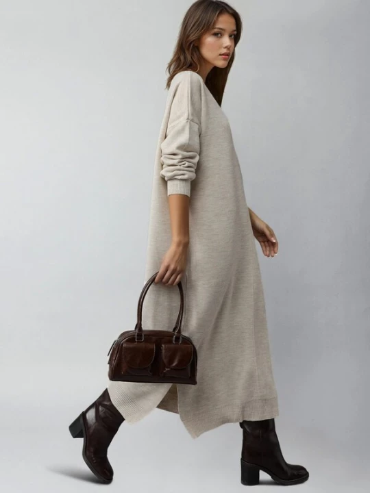 Obrázek produktu My fashion Úpletové šaty 'Strickkleider' kámen