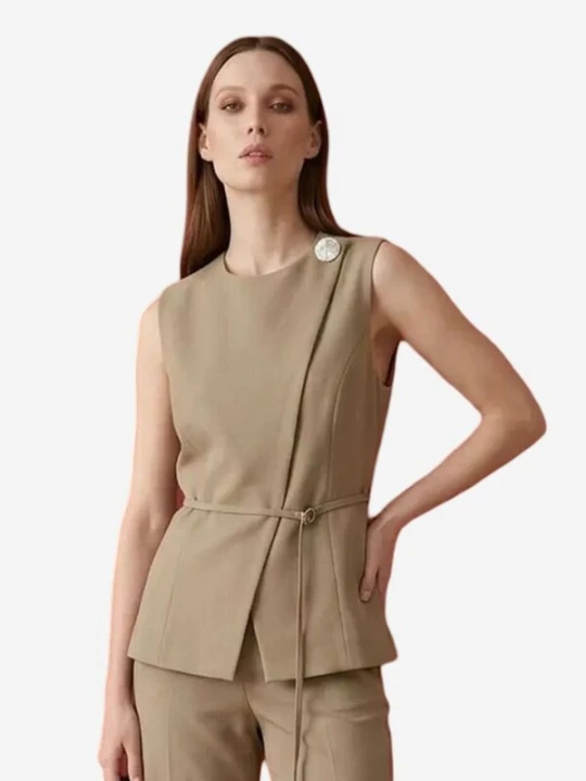 Obrázek produktu My fashion Vesta k obleku khaki