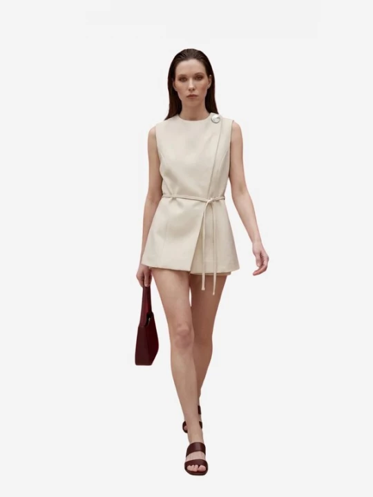 Obrázek produktu My fashion Vesta k obleku přírodní bílá